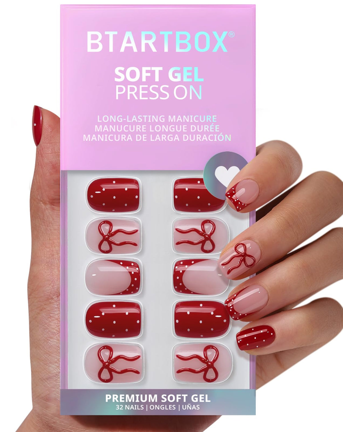 BTArtbox side profile of extra-short squoval nail demonstrating natural curve and fit