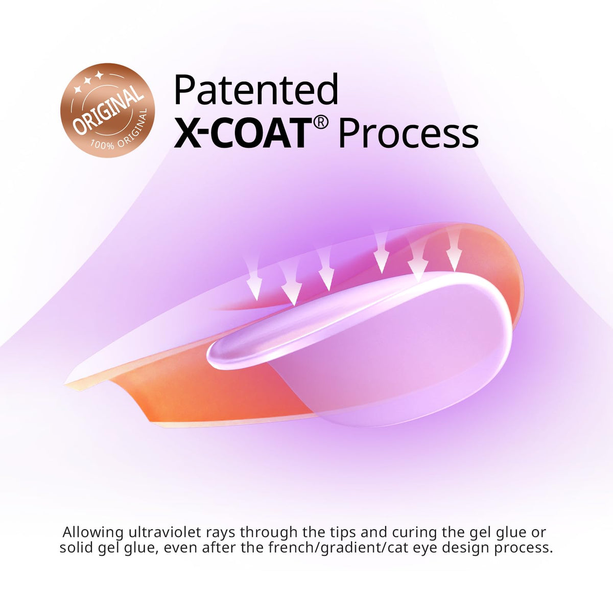 BTArtbox semi-transparent almond tip profile for natural blend