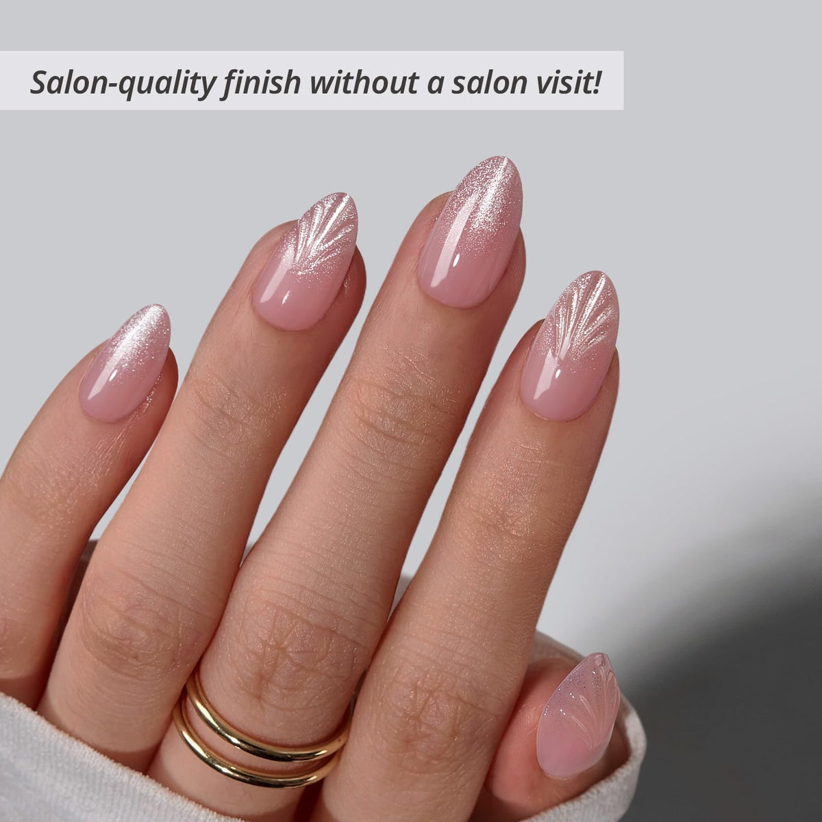 BTArtbox close-up of nail surface highlighting 3D shell cat-eye shimmer for salon shine