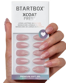 BTArtbox front packaging showing kit contents and finished nails benefit easy all-in-one application