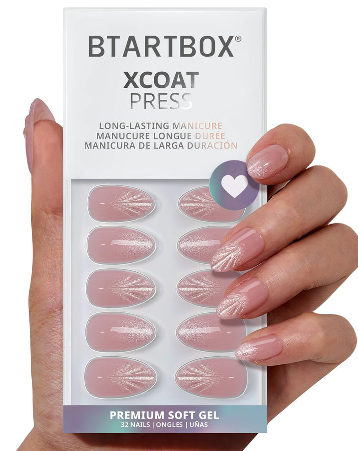 BTArtbox front packaging showing kit contents and finished nails benefit easy all-in-one application