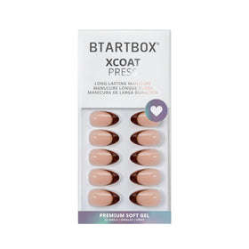 BTArtbox side profile of short almond nails showing natural curve