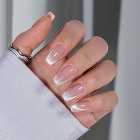 BTArtbox side profile of short coffin nail showing natural fit and low profile comfort
