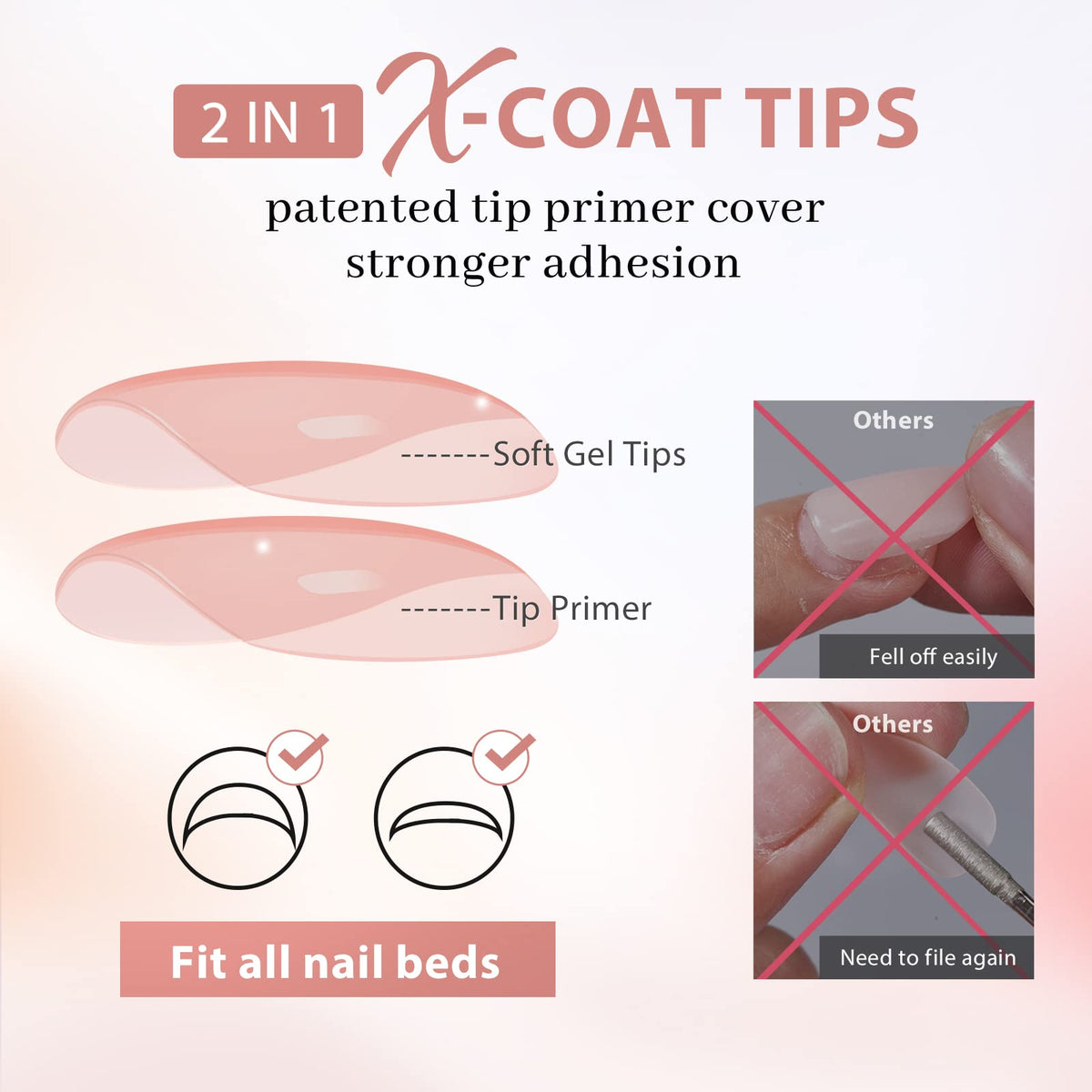 BTArtbox layout of 15 sizes offering precise fit for most nails