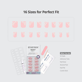 BTArtbox layout of 16 sizes and 32 nails for precise fitting and customized length