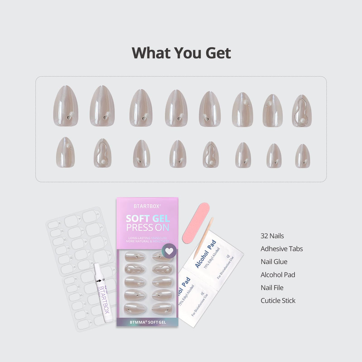 BTArtbox sizing display with 16 sizes ensuring precise fit for every finger