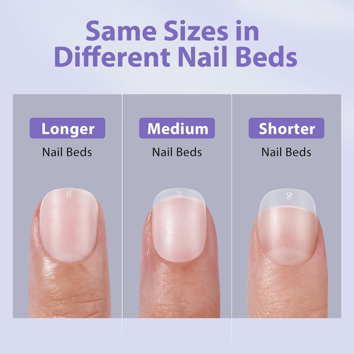 BTArtbox tip profile showing extra short squoval shape and natural look