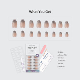 BTArtbox included tools and glue for a complete at-home manicure