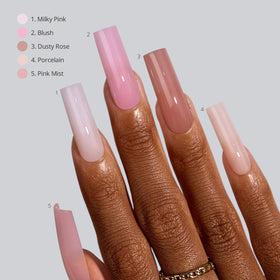 BTArtboxnails application on hand model illustrating easy salon-quality results
