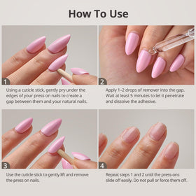 BTArtboxnails bottle in hand conveying ease of use and travel-friendly size