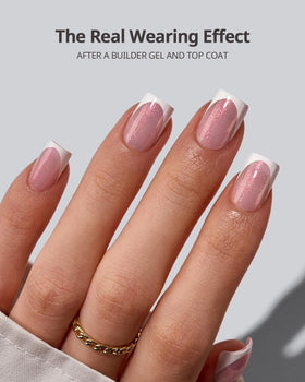 BTArtboxnails close-up of shimmering pink texture highlighting luxe light-reflective finish