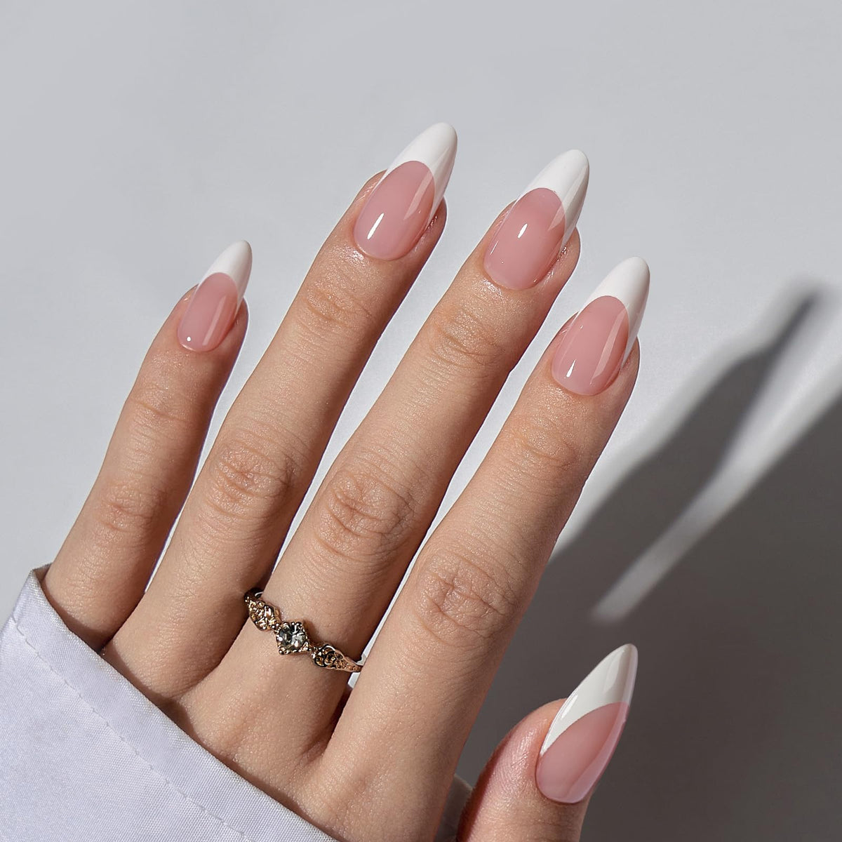 BTArtboxnails close-up of tip texture and tapered edge for natural fit benefit