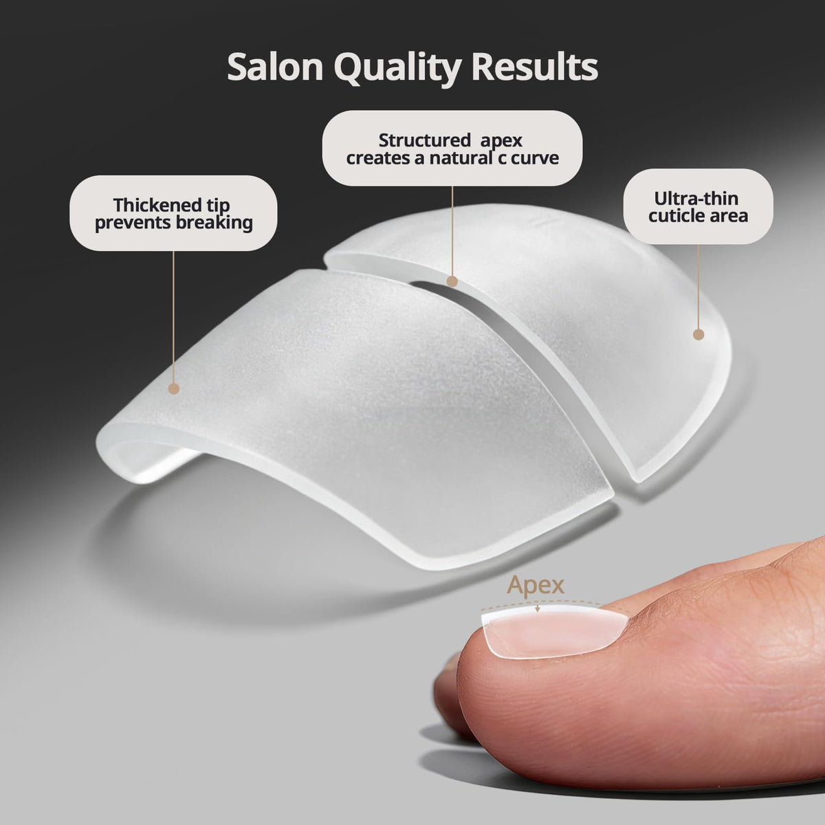 BTArtboxnails close-up of sculpted apex delivering a natural c-curve