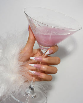 BTArtboxnails detailed shot of white French tip shows clean edge and polished benefit