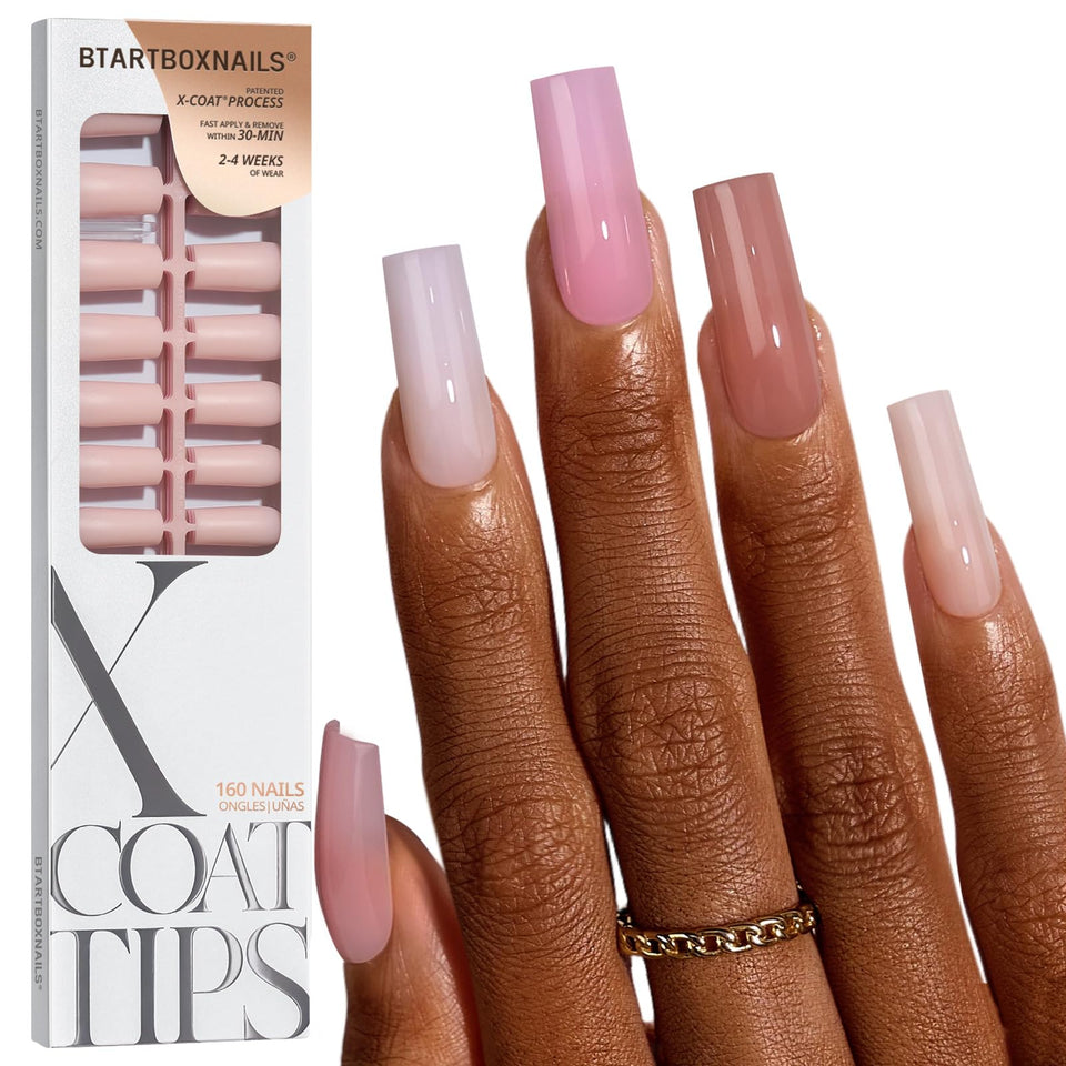 BTArtboxnails front packaging showing 160-piece set and branding, quick identification benefit