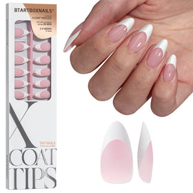 BTArtboxnails front packaging showing 150-piece French gel tip set and convenience