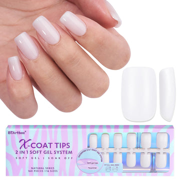 BTArtboxnails front packaging showing milky white tips and benefits