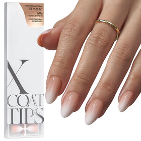 BTArtboxnails front packaging showing ombre short almond nails and easy-at-home benefit