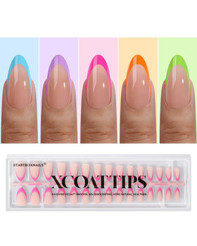 BTArtboxnails front packaging showing 150-piece brighter pastel French set and convenience