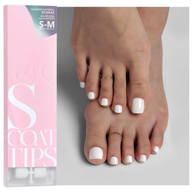 BTArtboxnails front packaging showing 160 white toe tips and convenience