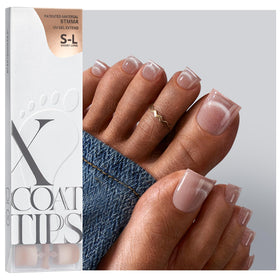 BTARTBOXNAILS front packaging showing 150 toe tips and sizes, clear overview benefit