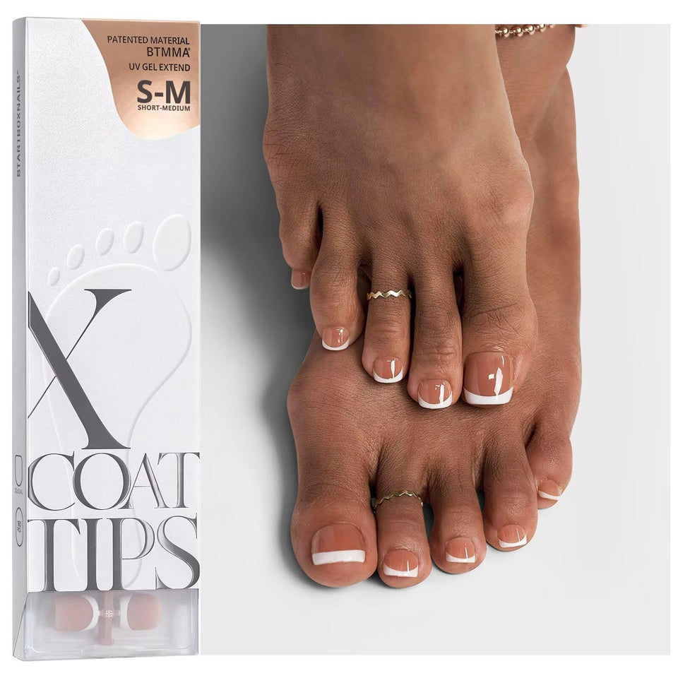 BTARTBOXNAILS front packaging showing 160-piece kit for quick pedicures