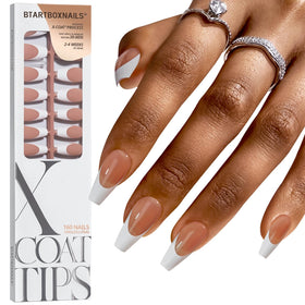 BTArtboxnails front packaging showing 160-piece French tip set and value