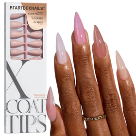BTArtboxnails front packaging showing 160-piece kit and five nude shades for variety