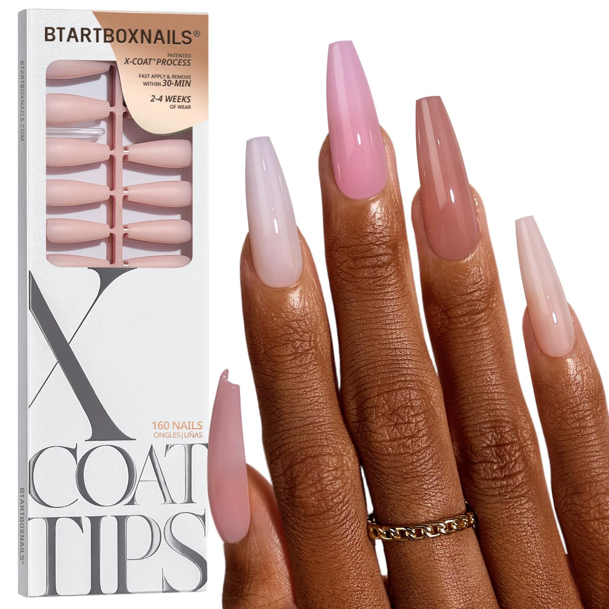 BTArtboxnails front packaging showing set and benefits for at-home salon results