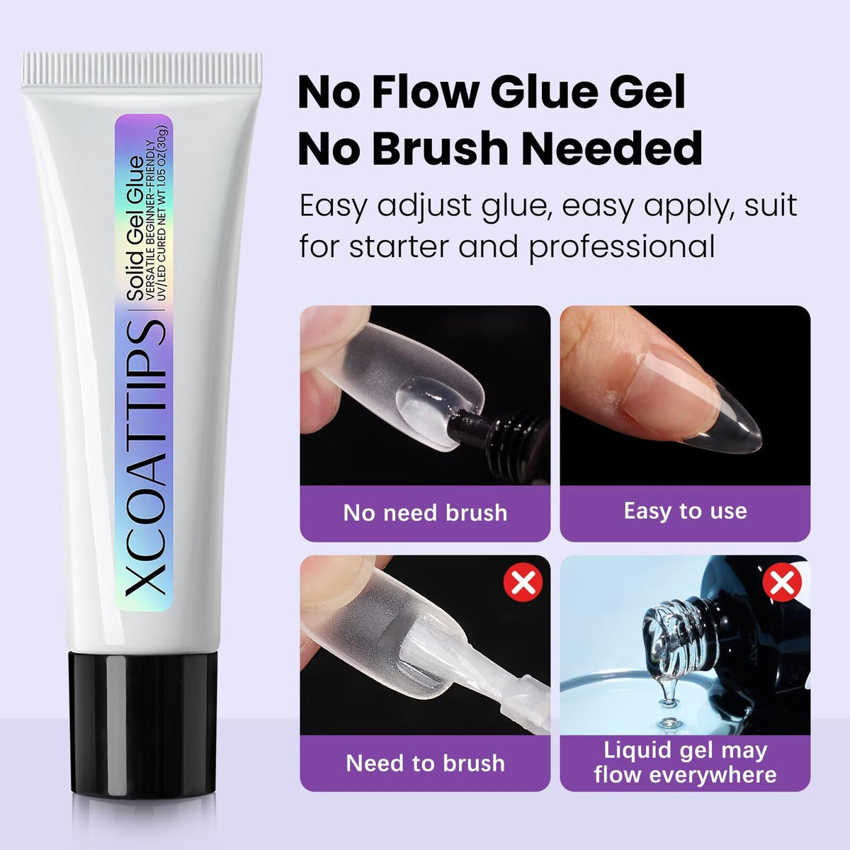 BTArtboxnails gel texture close-up demonstrating non-flowing consistency for controlled use