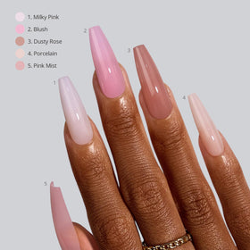 BTArtboxnails installed extra-long coffin nails on hands showing polished finish