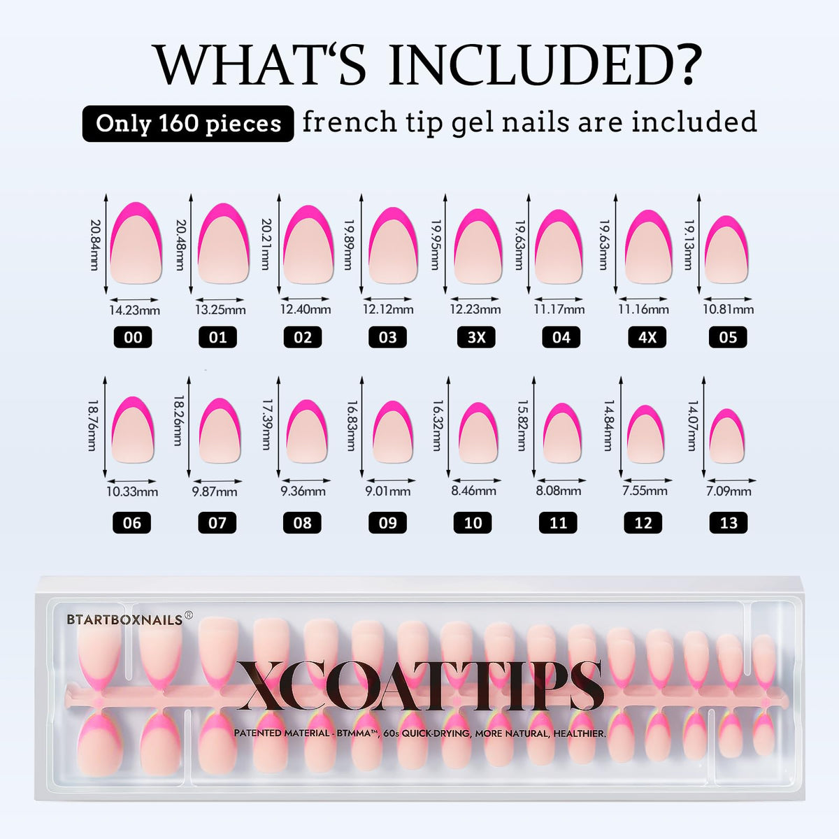 BTArtboxnails label and included contents showing primer and base convenience
