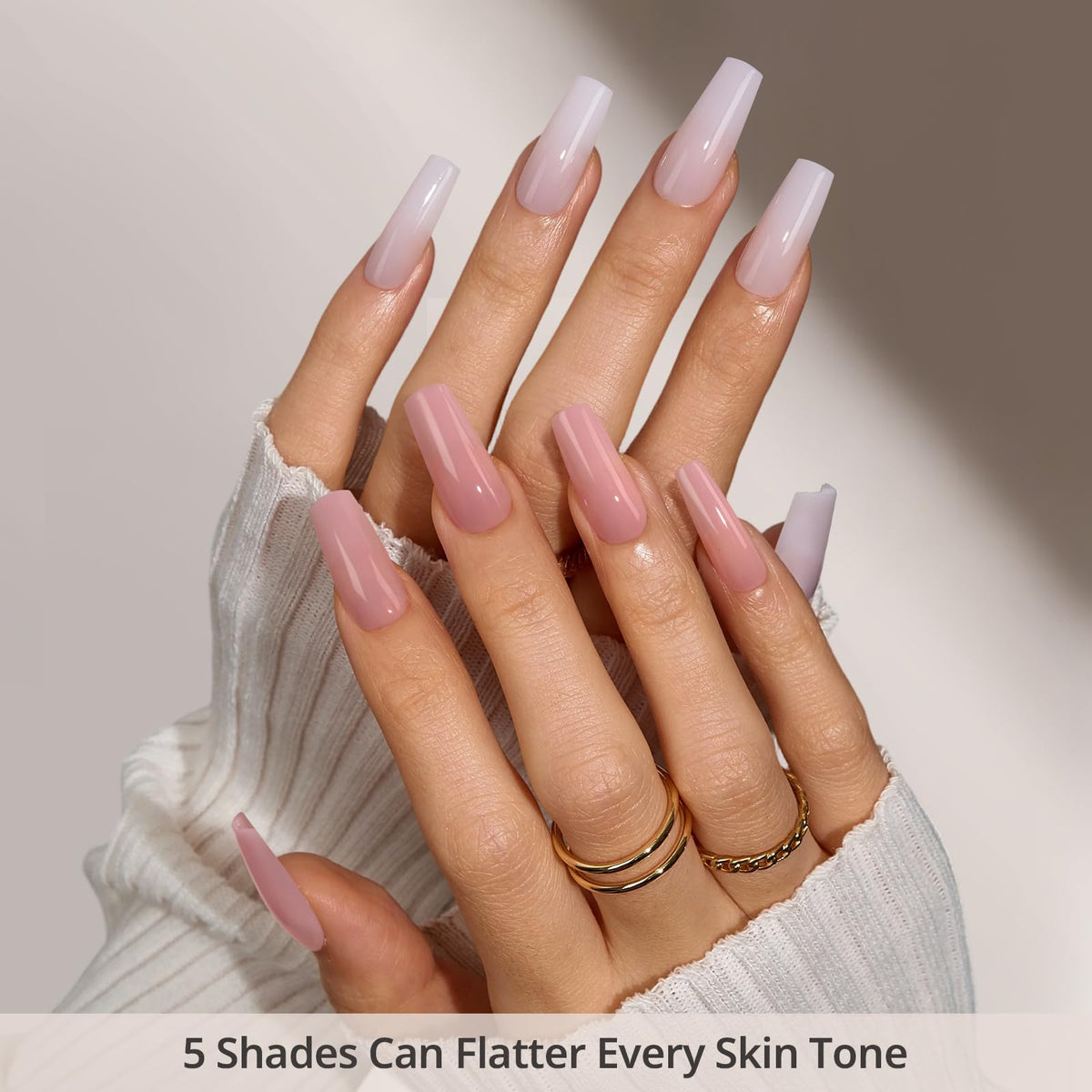 BTArtboxnails medium coffin nails displayed to show shape and length