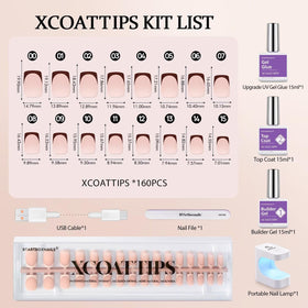 BTArtboxnails opened kit with gels, glue, lamp, and file for complete mani