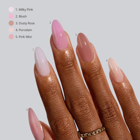 BTArtboxnails press-on application in hand for quick at-home use