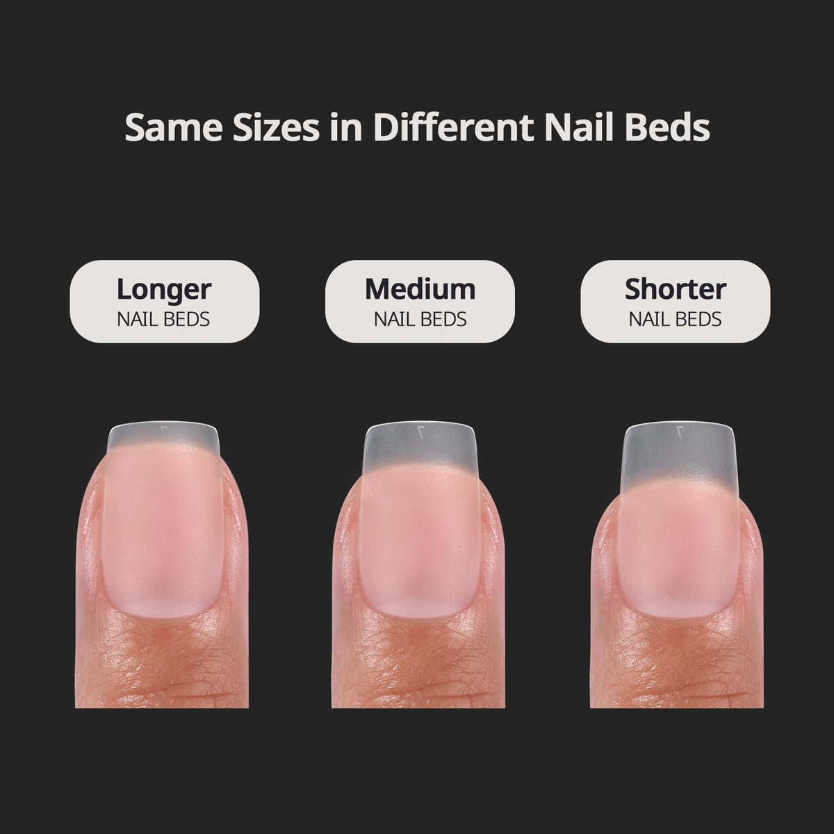 BTArtboxnails tip on finger for scale demonstrating short square fit