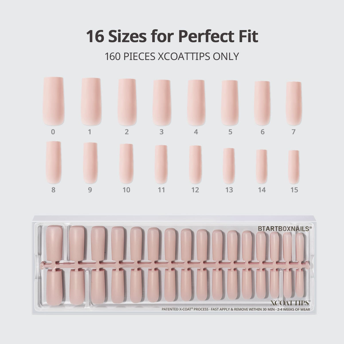 BTArtboxnails scale comparison showing extra-long square tips on wrist