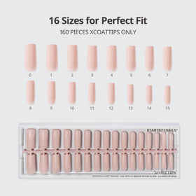 BTArtboxnails scale comparison showing extra-long square tips on wrist