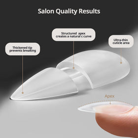 BTArtboxnails sculpted apex detail providing natural c-curve strength