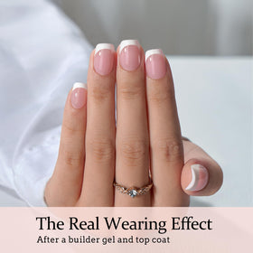 BTArtboxnails side profile of extra short square shape for natural look