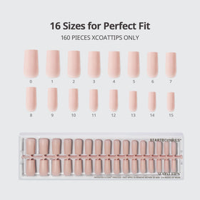 BTArtboxnails side profile of long square nail shape, durable natural look benefit