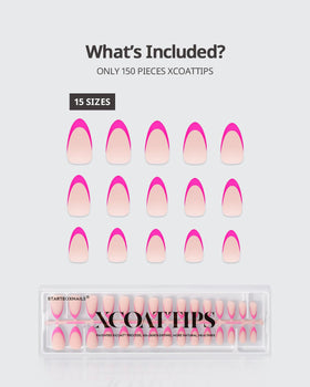 BTArtboxnails layout showing 15 sizes and pieces for exact fitting and quick selection