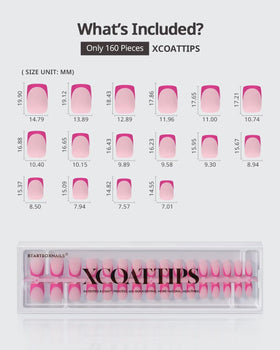 BTArtboxnails size chart with nails for accurate sizing and precise fit