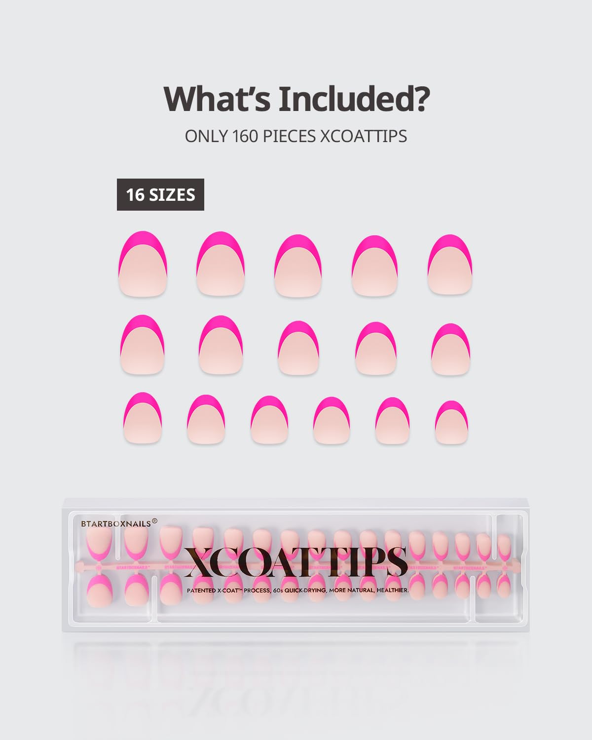 BTArtboxnails layout of 16 sizes and duplicates for perfect fit benefit