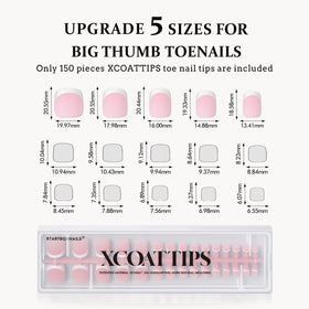 BTArtboxnails on toes in use demonstrating secure adhesion and salon-look longevity