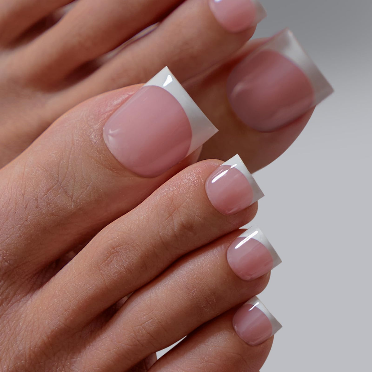 BTArtboxnails worn with sandals displaying salon-quality French toes for confidence
