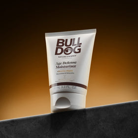 Edgewell Bulldog packaging label close-up displaying ingredient and vegan cruelty-free info