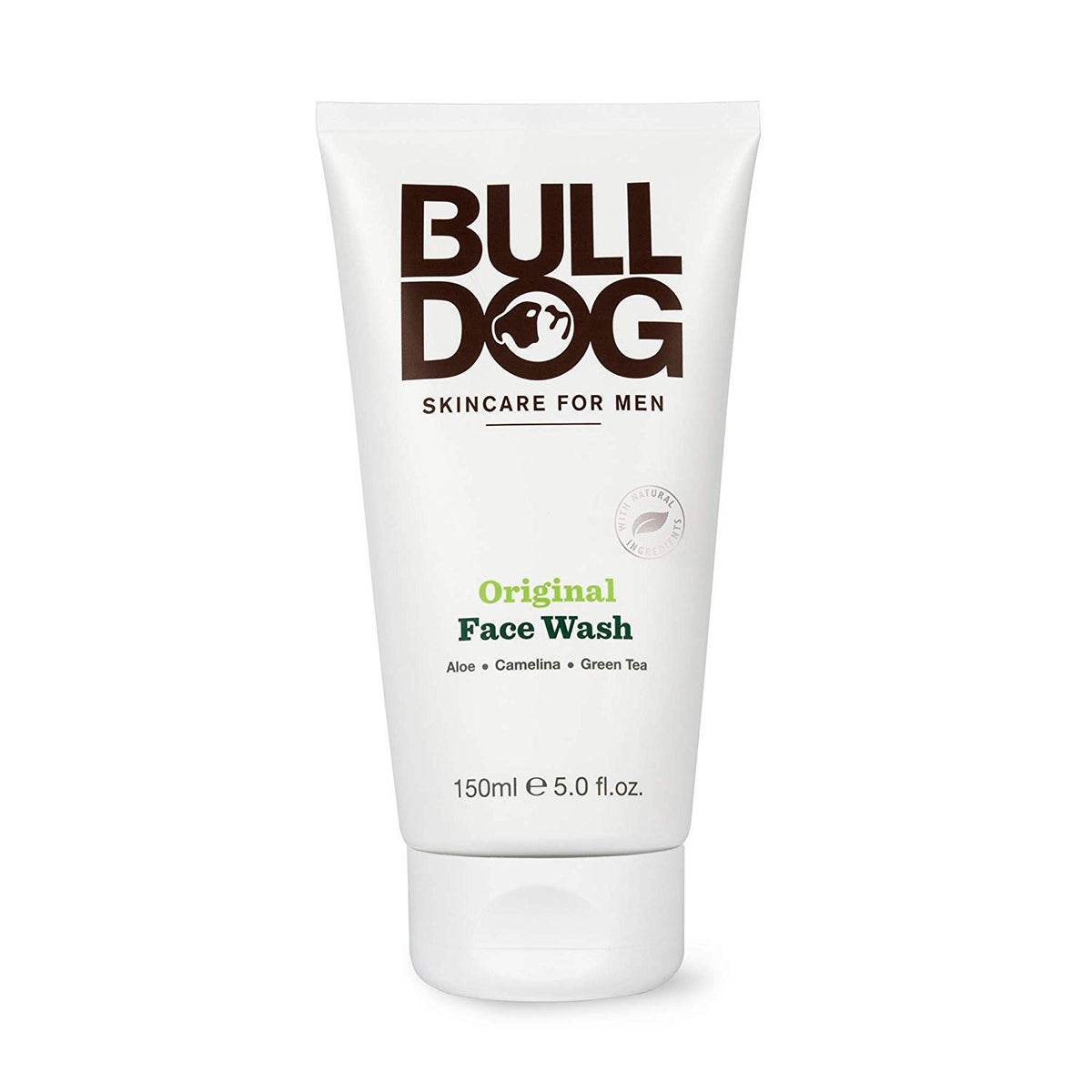 Bulldog tube cap close-up illustrating easy-dispense design and travel-friendly seal
