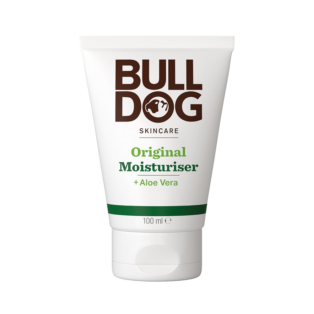 Bulldog Skincare for Men front tube showing label and compact benefit