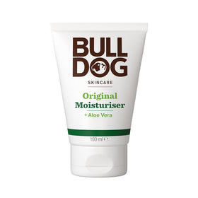 Bulldog Skincare for Men front tube showing label and compact benefit